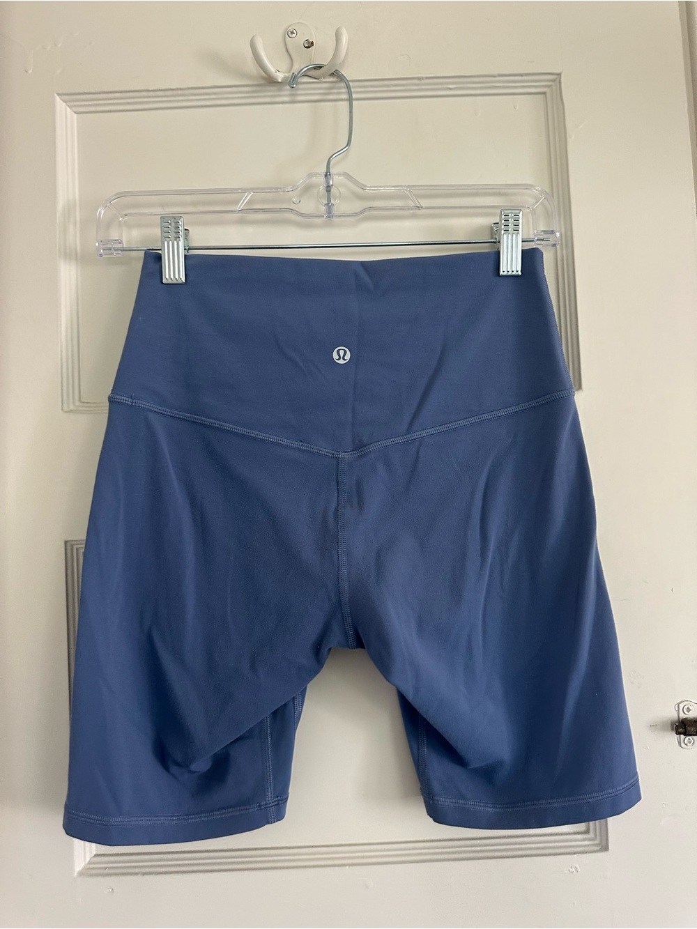 lululemon athletica Mid-Rise Slate Blue Bike Shorts - Picture 2 of 3